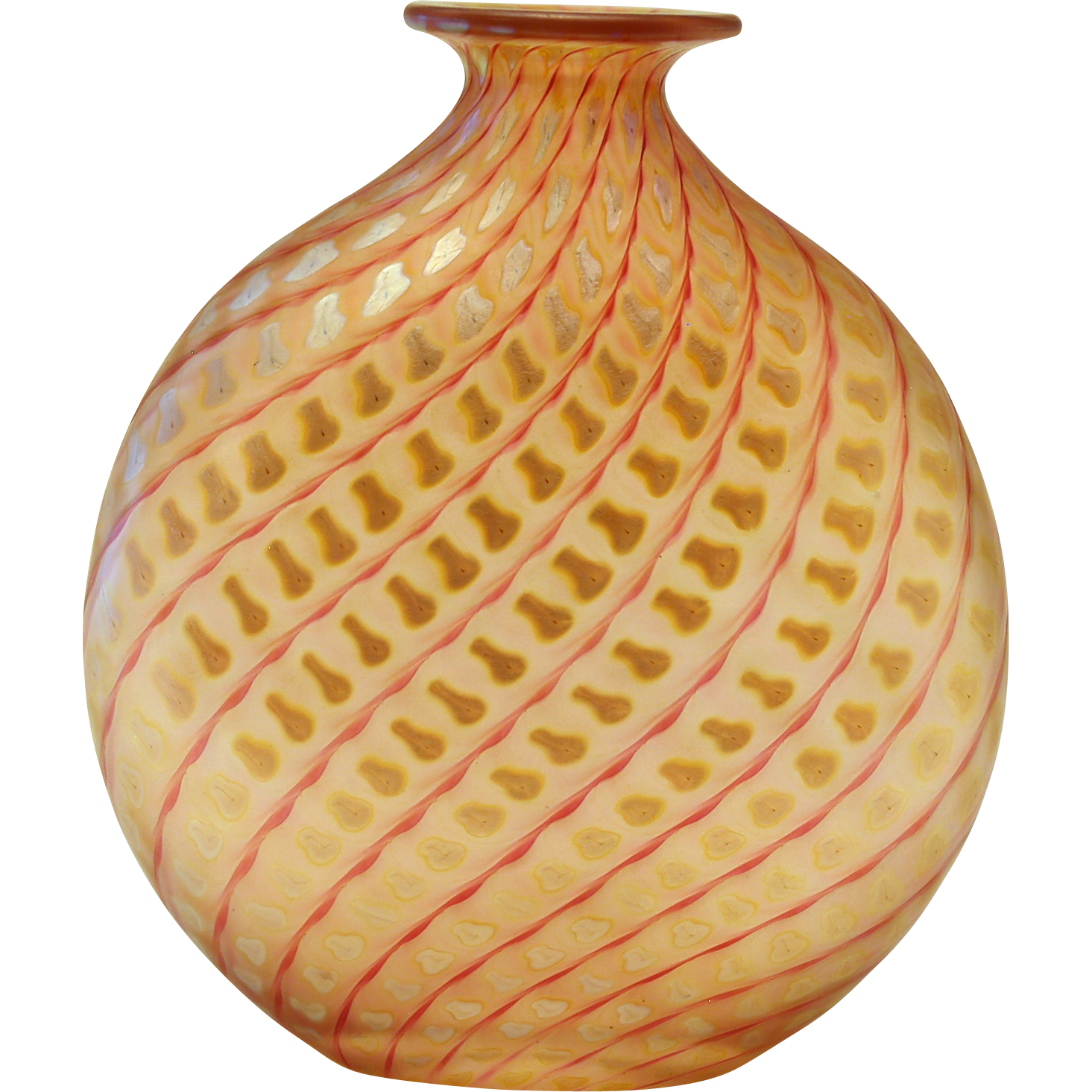 Correia Art Glass Squash Vase