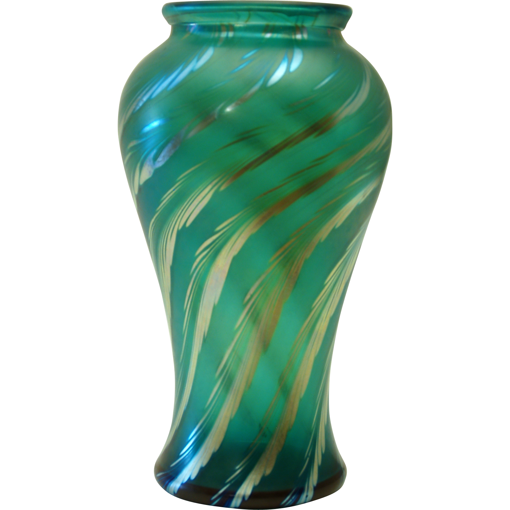 Correia Emerald Green Art Glass Vase