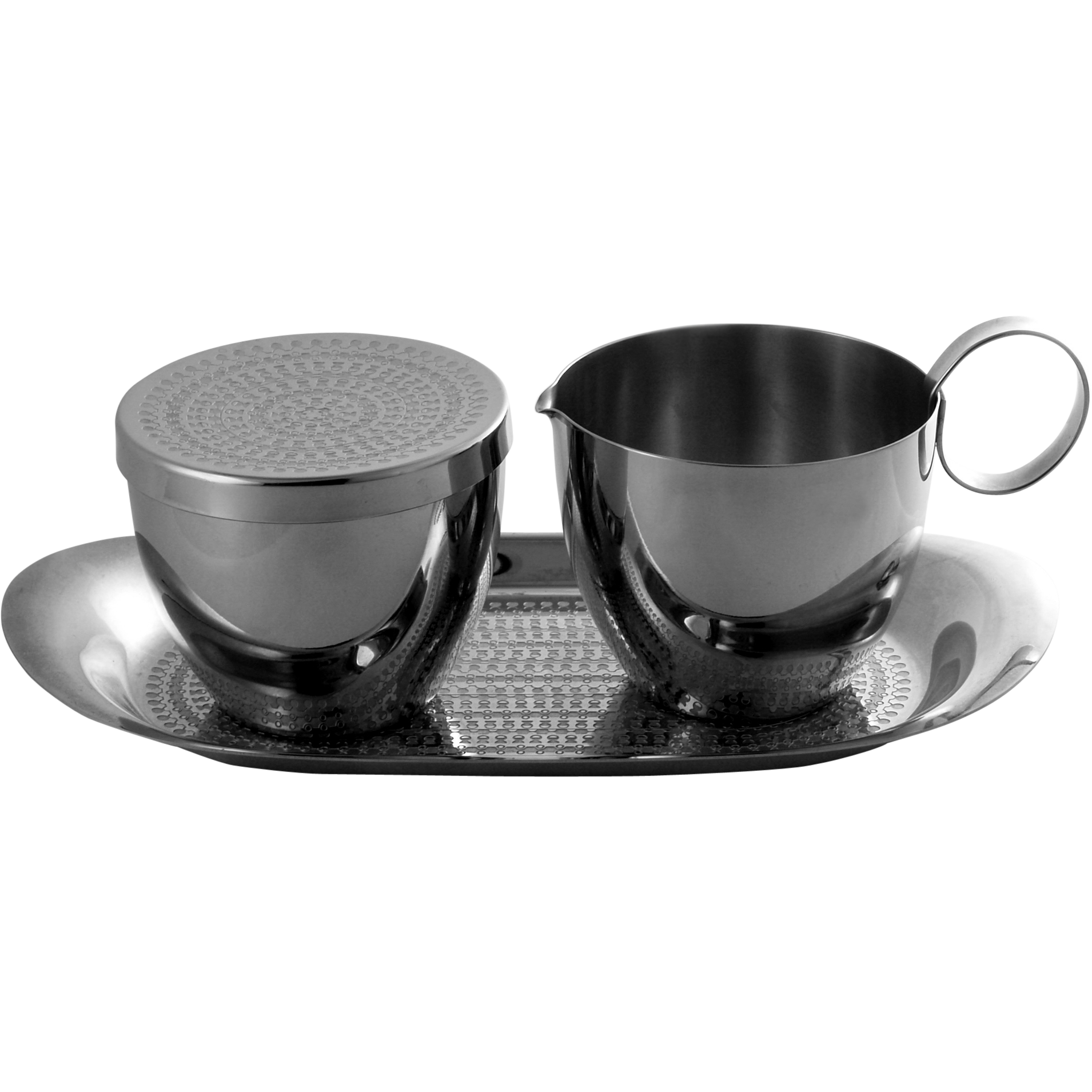 Vintage WMF Cromargan Stainless Steel Cream and Sugar Set