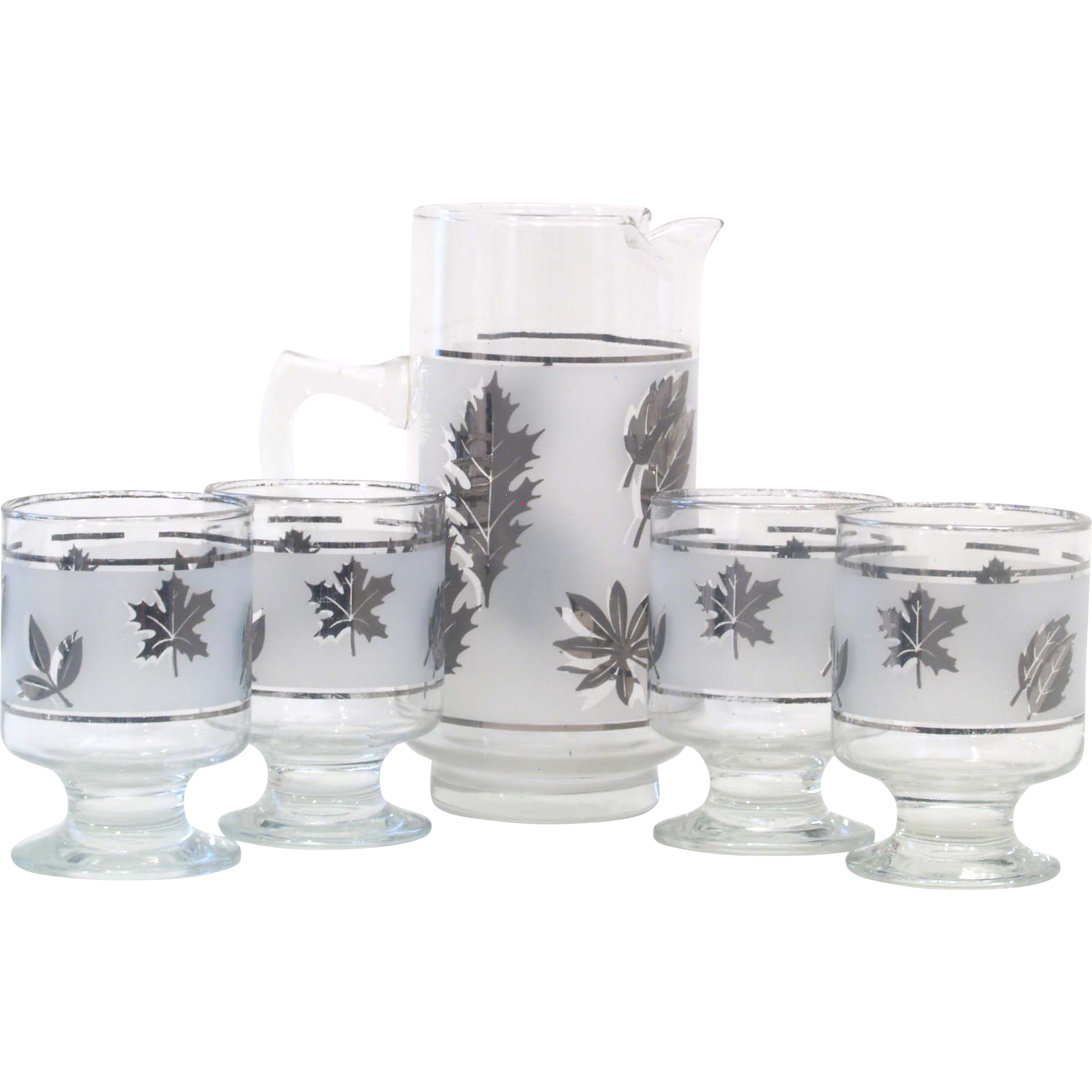 Libbey Silver Foliage Cocktail Set