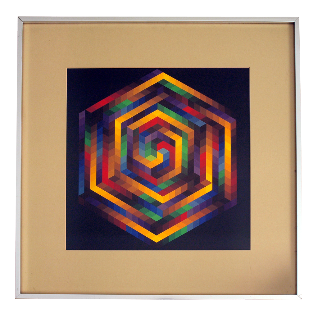 Vintage Moreddi Op Art Print